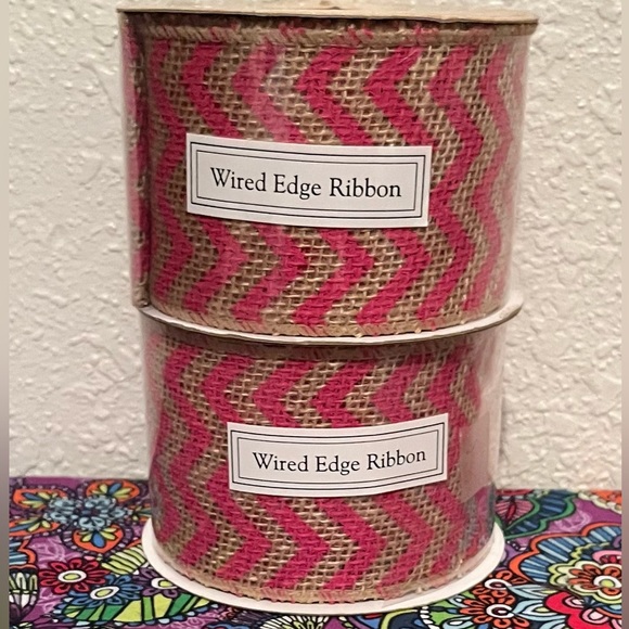 Assortment of 9 ribbons, all new in their plastic packaging, all Hobby Lobby. - Picture 4 of 4